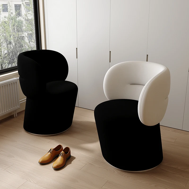 

Nordic Cream Style Dressing Chair Modern Simple Creative Bedroom Makeup Chair Designer Leisure Home Furniture Chaises Salon FYMC