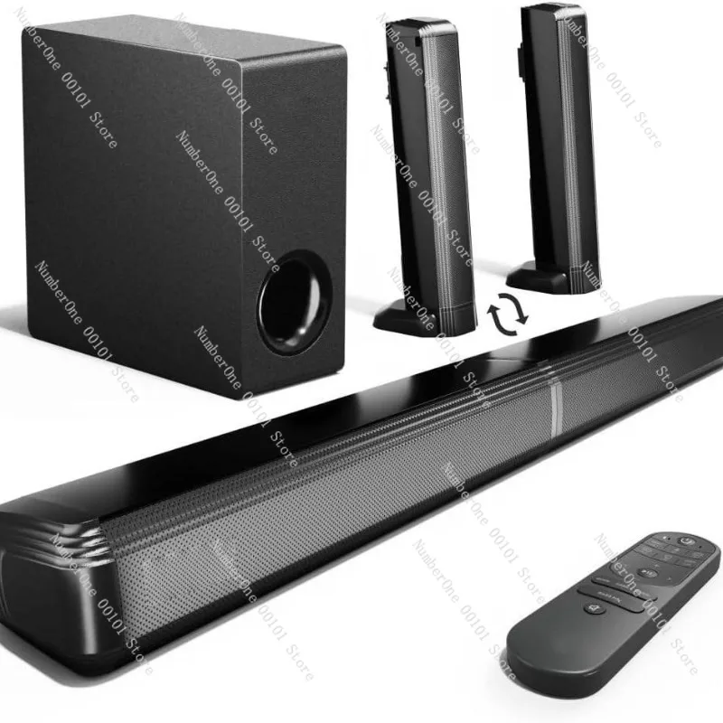 4.1 Channel Soundbar with Subwoofer, Detachable 2-in-1 Bluetooth 5.3 Home Theater, Surround Sound TV Speaker