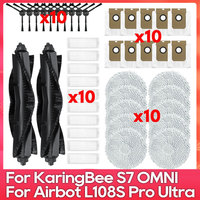 Fit For KaringBee S7 OMNI / Airbot L108S Pro Ultra Main Side Brush Filter Mop Dust Bag Robot Vacuum Cleaner Accessory Part