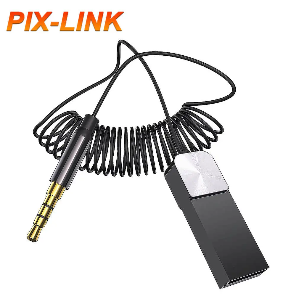 PIX B27 AUX Bluetooth Adapter 3.5mm Bluetooth5.0 USB HD DoBluetooth Receiver Auto For Car Audio Music Transmitter Higher Quality