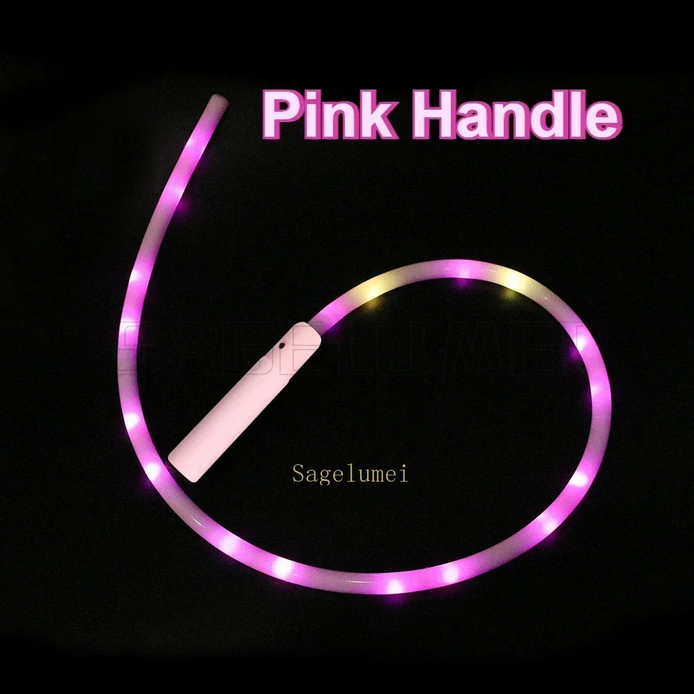 10 ألوان في نوع واحد-c قابلة للشحن RGB Led الرقص سوط ضوء عرض EDM مهرجان الموسيقى حفلة تدفق سوط للنساء والرجال الكبار