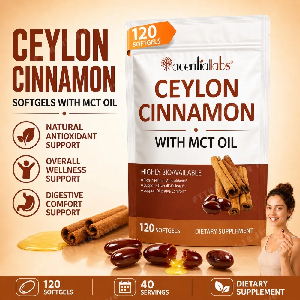 Ceylon Ceylon Cinnamon Softgels MCT Oil 600mg True Ceylon Highly Bioavailable Antioxidant Digestive Comfort Gluten Free 120 Softgels - Aliexpress Deal