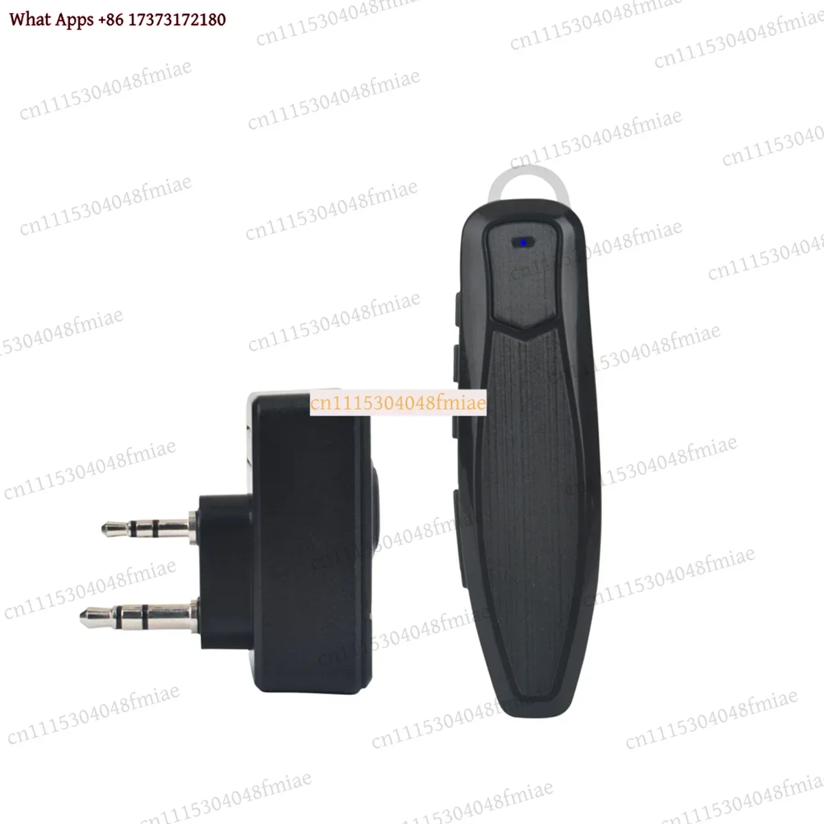 ko3 Walkie Talkie Wireless Bluetooth PTT Headset Earpiece Hands-Free K Plug for Kenwood Microphone