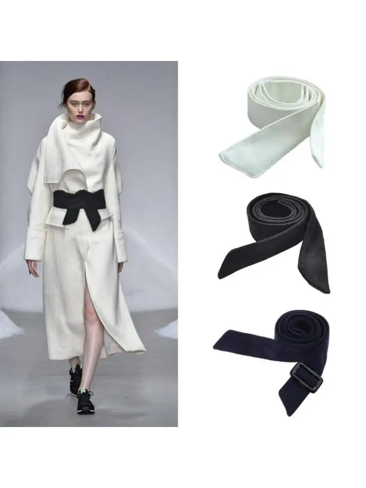 

39BD Female Waist Shaping Wide Belt Girdle Belt Trench-Coat Belt Casual Overcoat Belt