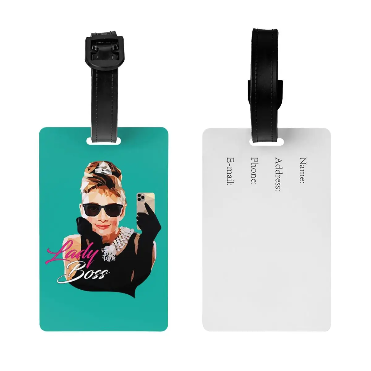 

Бирки для багажа в стиле Одри Хепберн: аксессуары для чемоданов, этикетки для путешествий, держатели для идентификационных бирок с именем и адресом