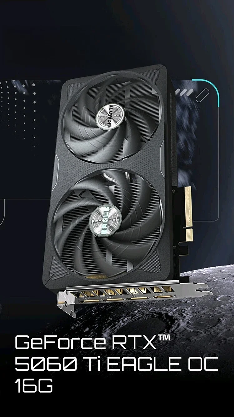 Видеокарта RTX 5060 Ti EAGLE OC 16G SFF Gaming Design AI