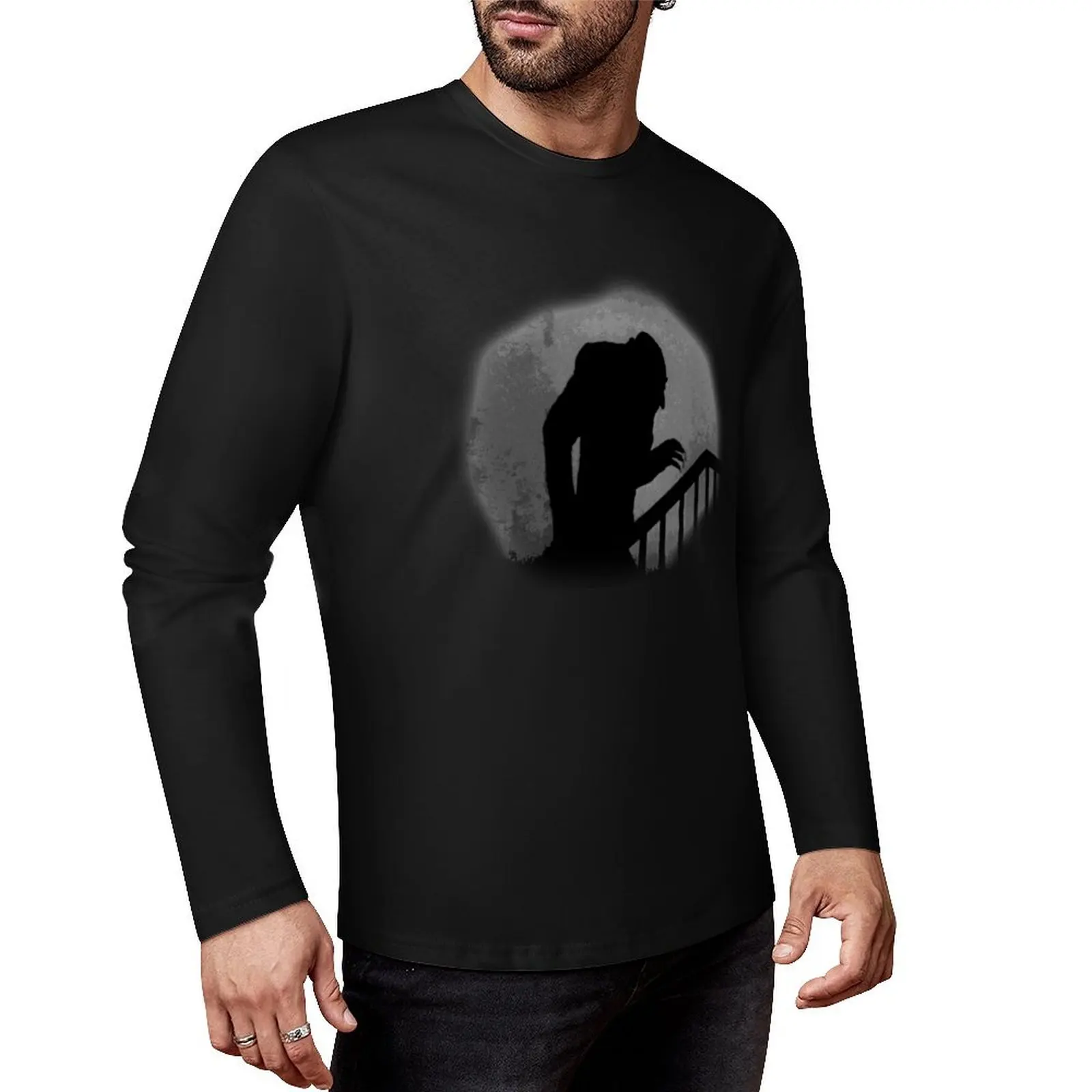 

Nosferatu Silhouette Long T-Shirt custom t shirt heavyweight t shirts mens graphic t-shirts big and tall