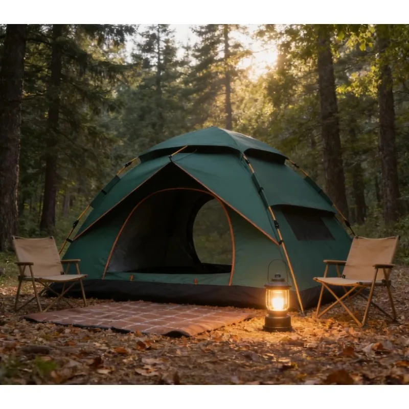 Automatic Camping Tent 2 Person Outdoor Portable Windproof Waterproof Foldable Hiking Travel Backpacking Tent Outdoor Equipment