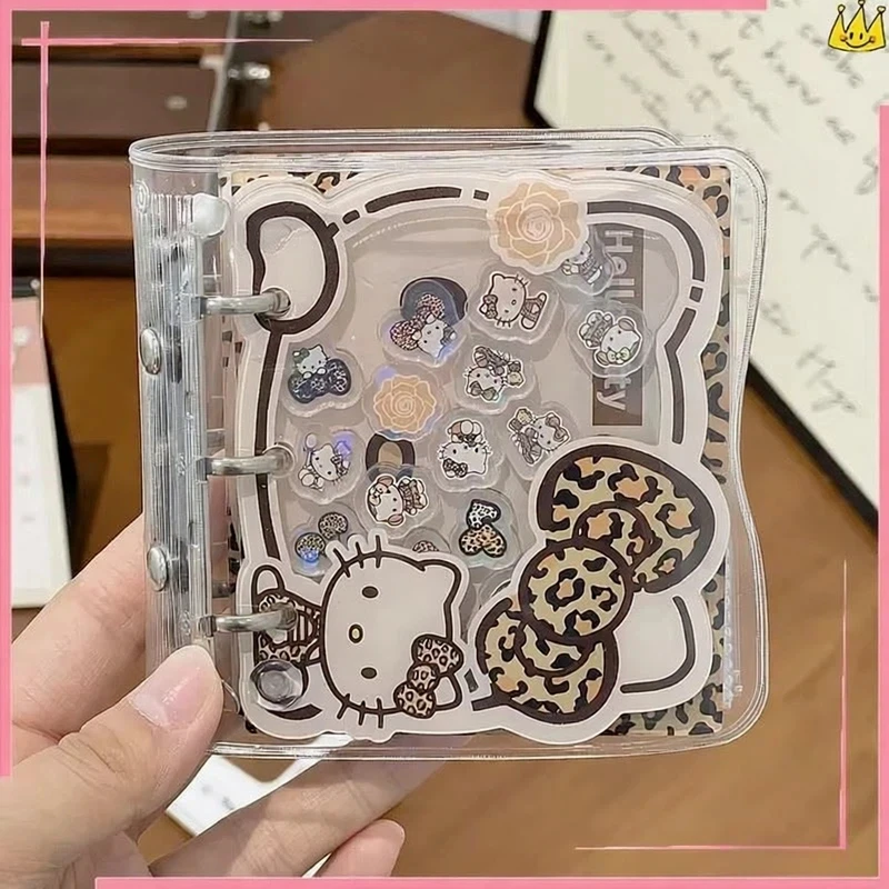 Libro de tarjetas de hojas sueltas acrílicas de la serie HelloKitty de dibujos animados, puede almacenar tarjetas de celebridades, tarjeta bancaria, fotografía, regalo de Navidad y Halloween