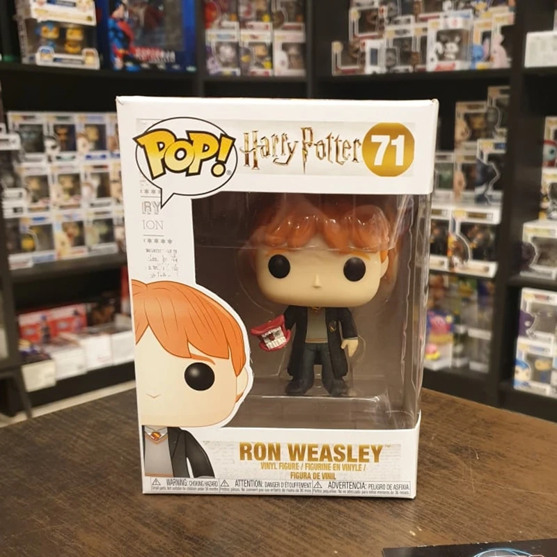 ¡Funko! Figura de vinilo Ron # 71 Ron Weasley (Con Howler) Promoción de bajo precio Colección de acción Modelo Juguetes