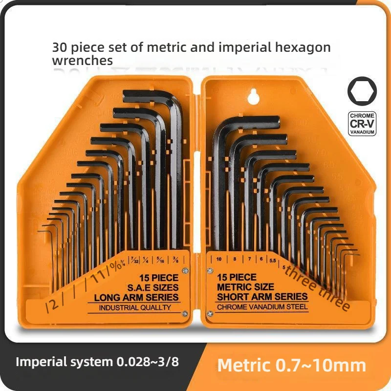 مجموعة مفاتيح سداسية مكونة من 30 قطعة |   الأحجام المترية والإمبراطورية |   مفاتيح ألين على شكل حرف L |   مثالية DIY والإصلاحات والميكانيكا |   الكروم الفاناديوم