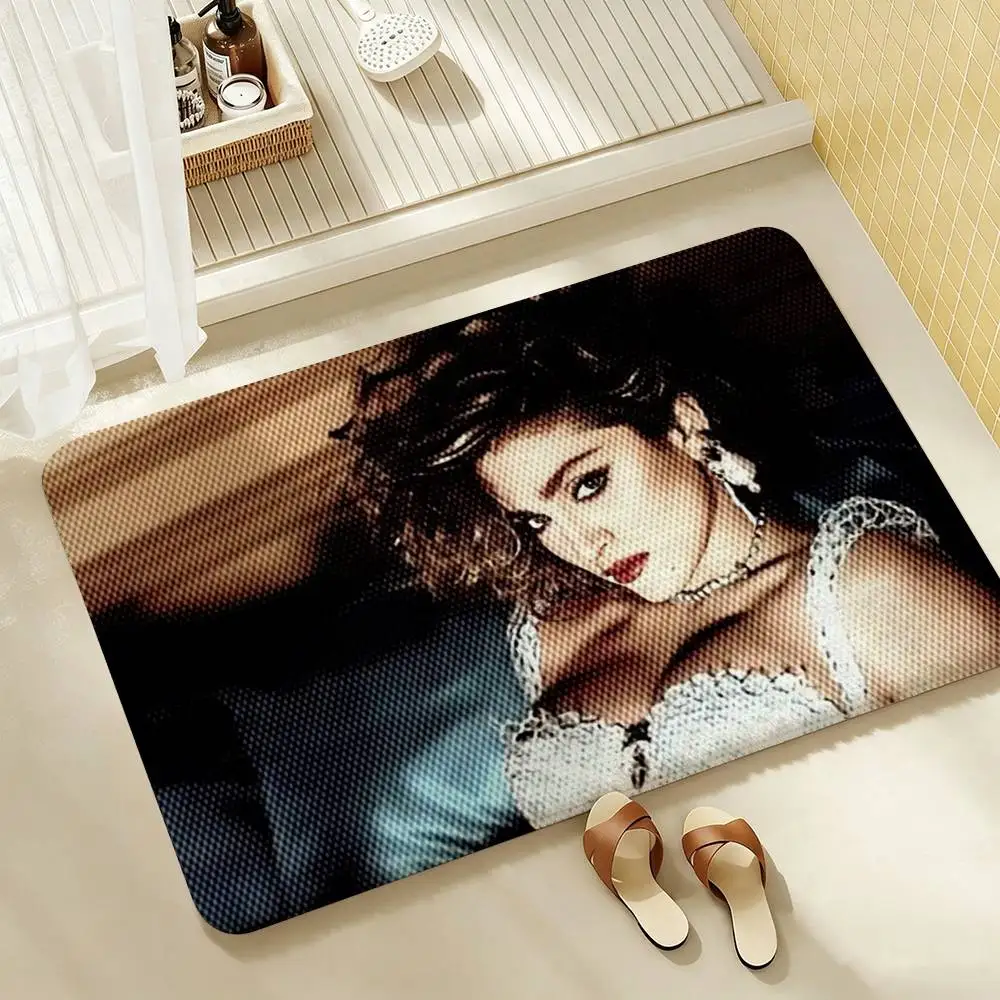 Singer M-Madonnas-S  Shower Room Absorbent Small Floor Mat Soft Comfortable Decorative Foot Mat