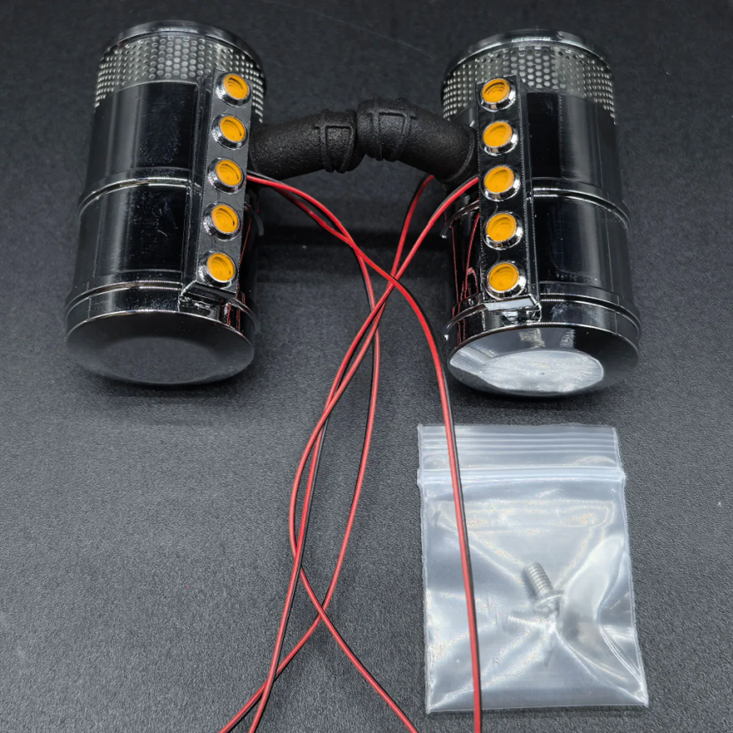 

Degree 1/14 TAMIYA 56344 56301 Degree Electroplate Metal Air Filter for Remote Control Tractor Truck King Hauler Light Effect