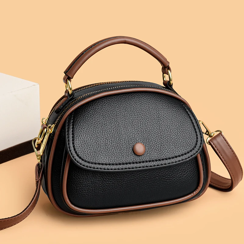 

Fashion Leather Women's Boston Handbag Luxury Designer Shoulder Bag Fashion Brand Crossbody Bag Ladies Casual Tote Bag