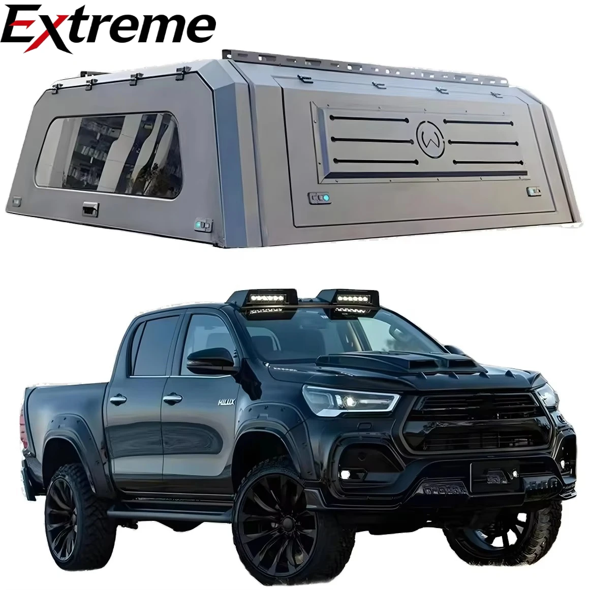 Aluminium Pickup Truck Canopy Camper Hardtop Tonneau Cover for Isuzu Dmax Toyota Hilux Ram 3500 Chevy Silverado 1500 Colorado