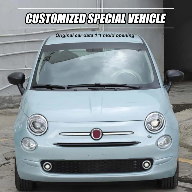 

For Fiat 500 2016+ PVC black car front windshield sunshade sticker car exterior protection modification accessories