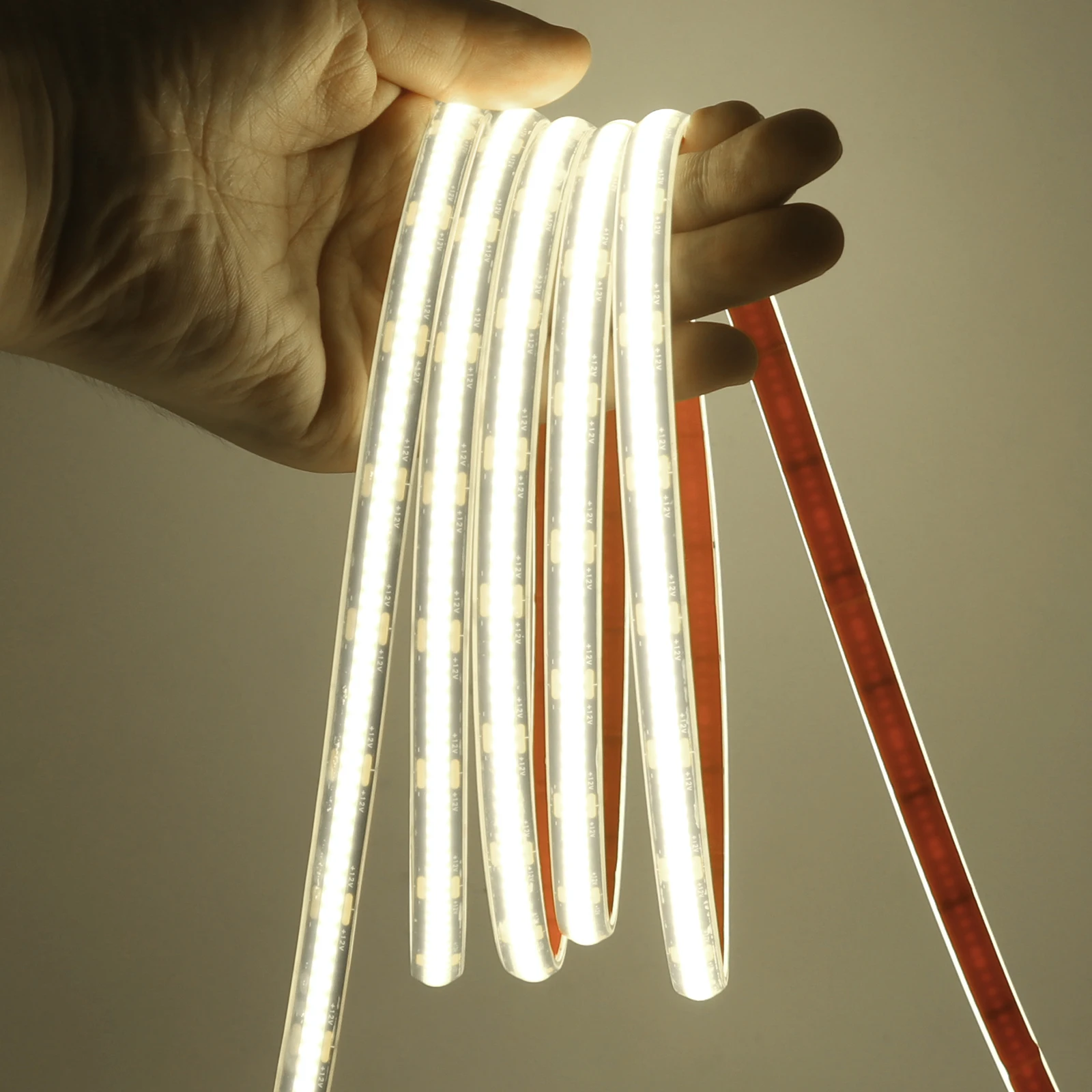 

IP68 Водонепроницаемая светодиодная лента COB 12 В 24 В 320 светодиодов/м Гибкая светодиодная лампа FOB 3000 К 4000 К 6000 К Линейное освещение высокой плотности