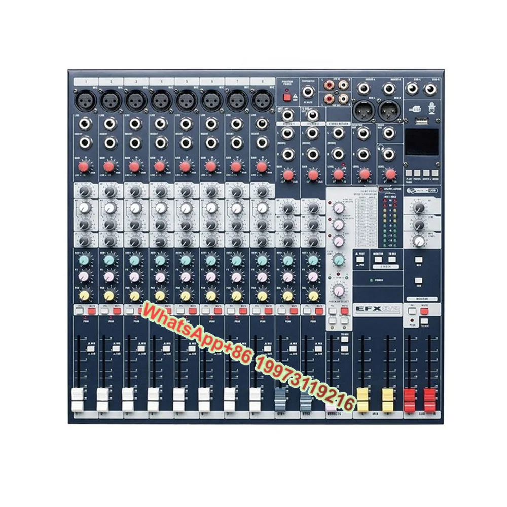 

EFX8 Professional 8 Channel Audio Mixer Soundcraft EFX8/EFX12/EFX16 Soundcraft EFX8/2 32 Bit DSP Processor Mixer for Stage