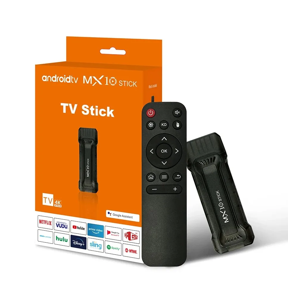 4K ATV Mini TV Stick Android 13 WiFi 2.4G 5G Dual WiFi HDR10 + TV Voice Remote Smart TV Box Quad Core Cortex A53 Lettore di rete