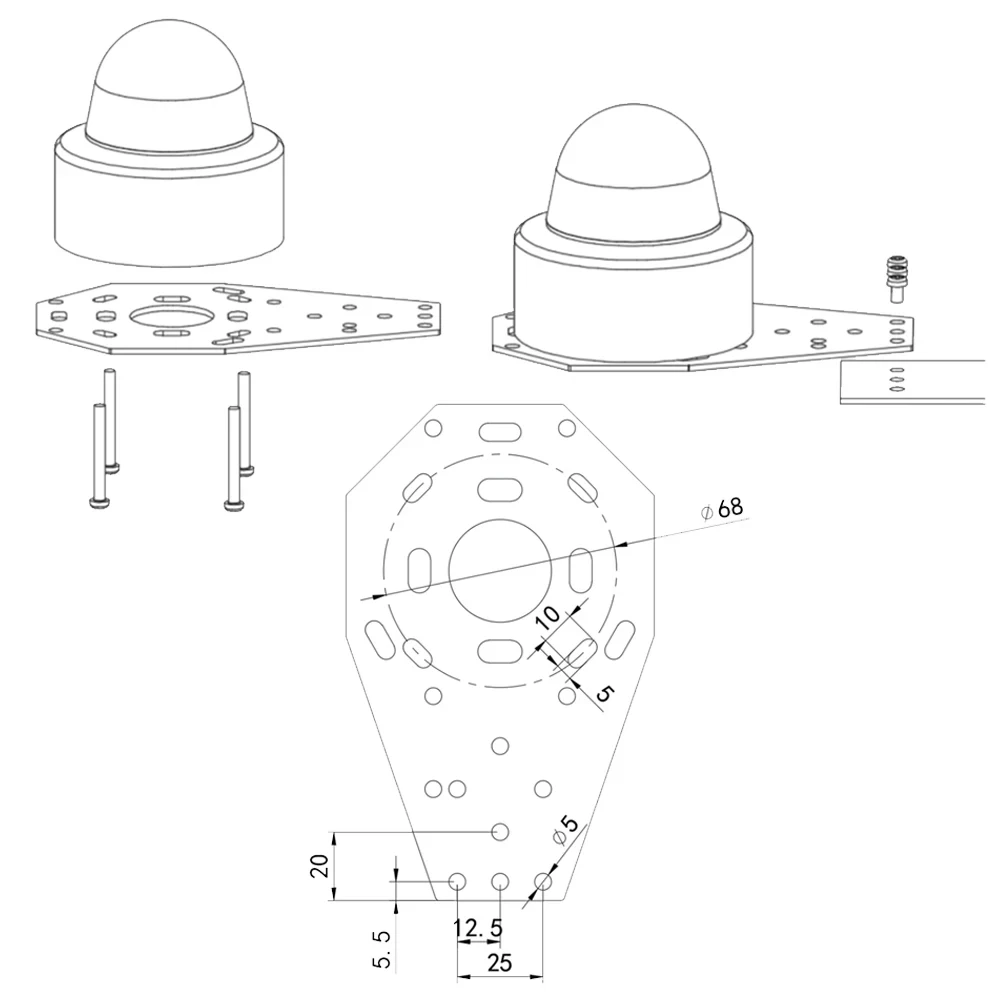 Weather Station Infrared Rainfall Measuring Instrument Optical Rainfall Transmitter Agriculture and Forestry Irrigation Sensors