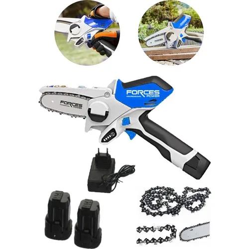 

Forces Power Germany X-Line 48 V 6 Ah Metal Gearbox Double Battery Lithium Li-On Rechargeable Tree and Branch Saw Machine