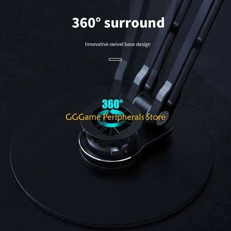 U55B SemiConductor Cooler Stand Rotary Cellphone Holder Foldable Phone Tablet Cradle
