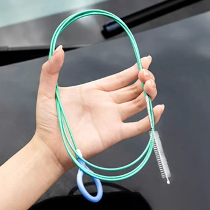 Tonlinker 2/3m Car Sunroof Drain Hole Cleaning Brush Unclogging Cleaning Scrubbing Long Hose Universal Spiral Cleaning Brush