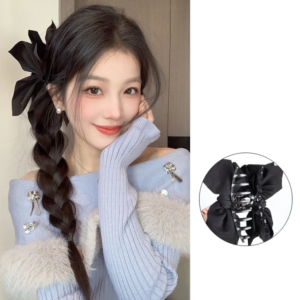 

Twisted Claw Clip Wig Braid Side-Tied Korean Style Long Braid Hair Claw New Chinese Style Ponytail Wig Hairpiece for Women