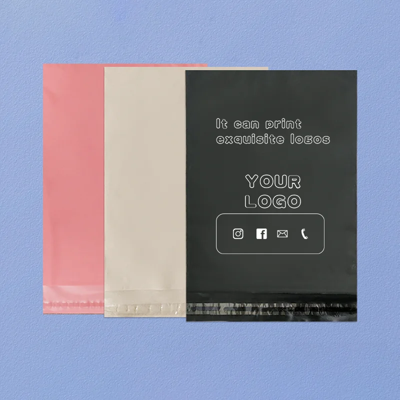 

100 шт. матовых самоклеящихся пакетов, пакеты для упаковки одежды, черные самоклеящиеся пакеты из CPE-пластика, с возможностью нанесения индивидуального логотипа