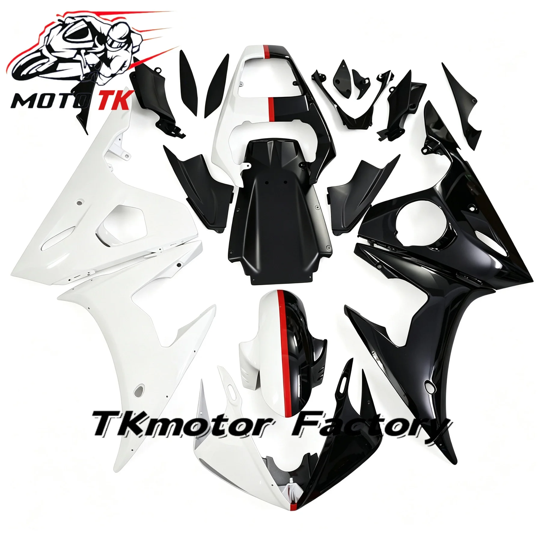 Carbon Fiber Paint Motorcycle Body Fairings Kit For Yamaha R6 YZF 2003 2004 2005 YZF-R6 03 04 05