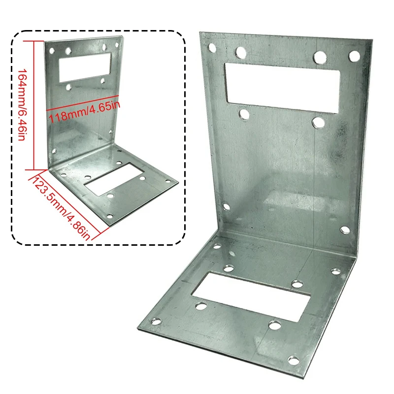 Air Diesel Heater Mounting Bracket L Shaped Truck Parking Heater Base Mount Bracket Mount Plate Floor Plate Replacement Silver