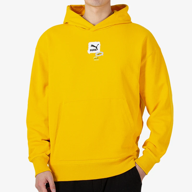 

Puma натуральная повседневная мужская модная спортивная толстовка с капюшоном, свободный пуловер, толстовка 536061-85