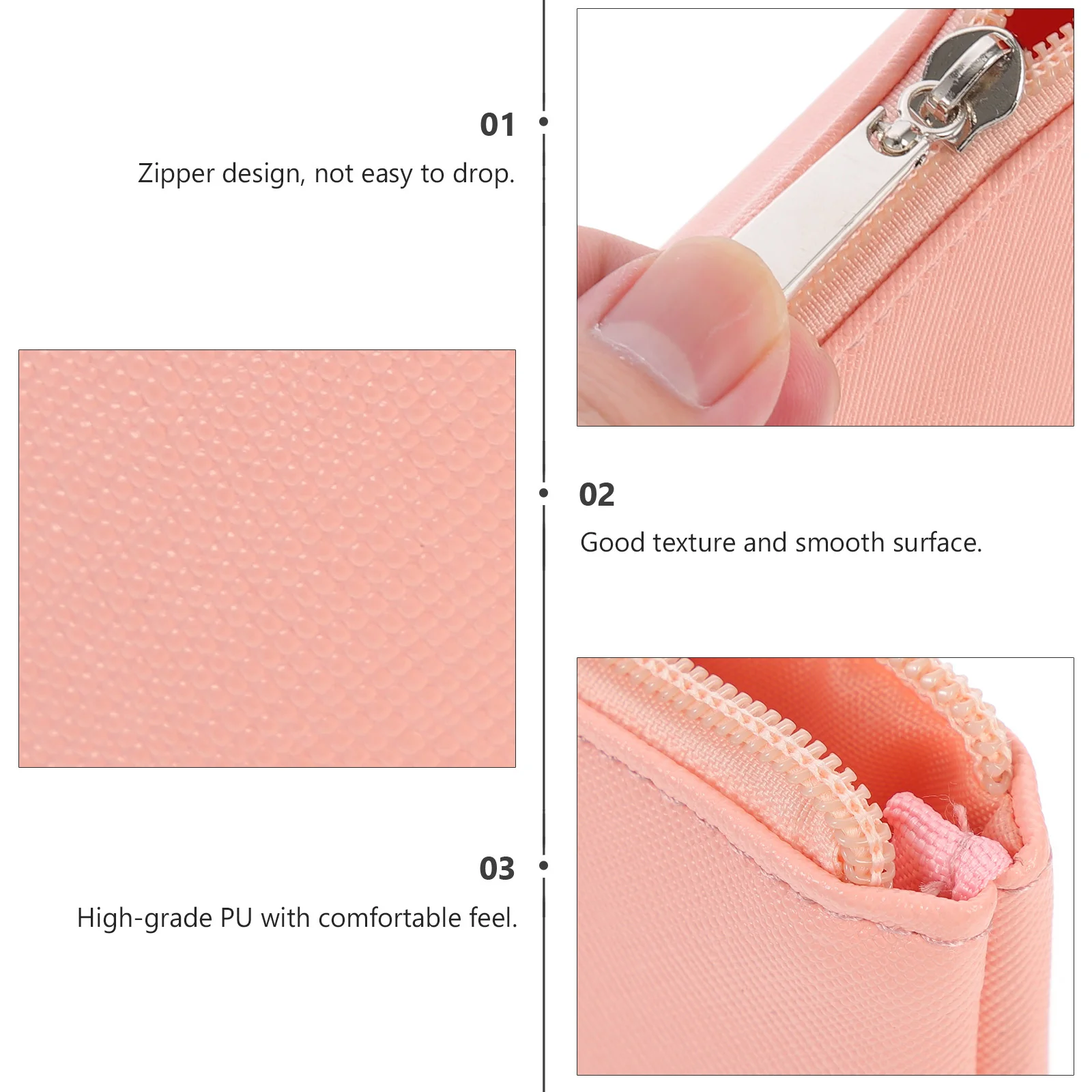 

Simple Supple Coin Purse Portable PU Change Bag Compact Size Storage Pouch Durable Smooth Surface Carrying Small Objects