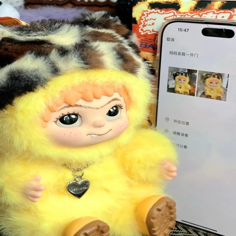 Wakuku fuzzy na moda diversão festa caixa cega bonito wakuku figura de ação caixa mistério bonito boneca saco pingente boneca surpresa saco presente brinquedo