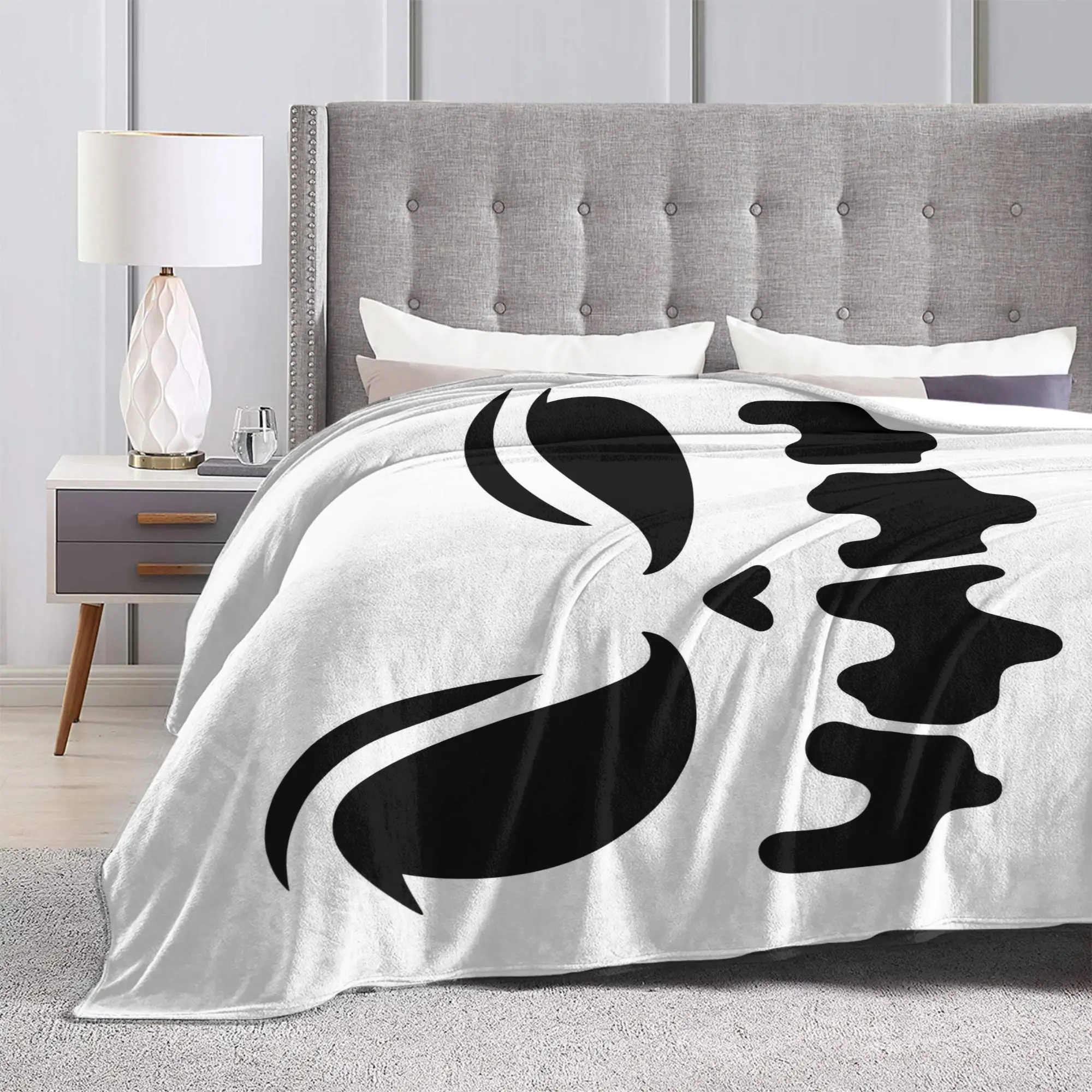 Jack O Lantern Faces Halloween Blanket  Plush Funny Breathable Throw Blanket for Bedding Lounge Autumn/Winter