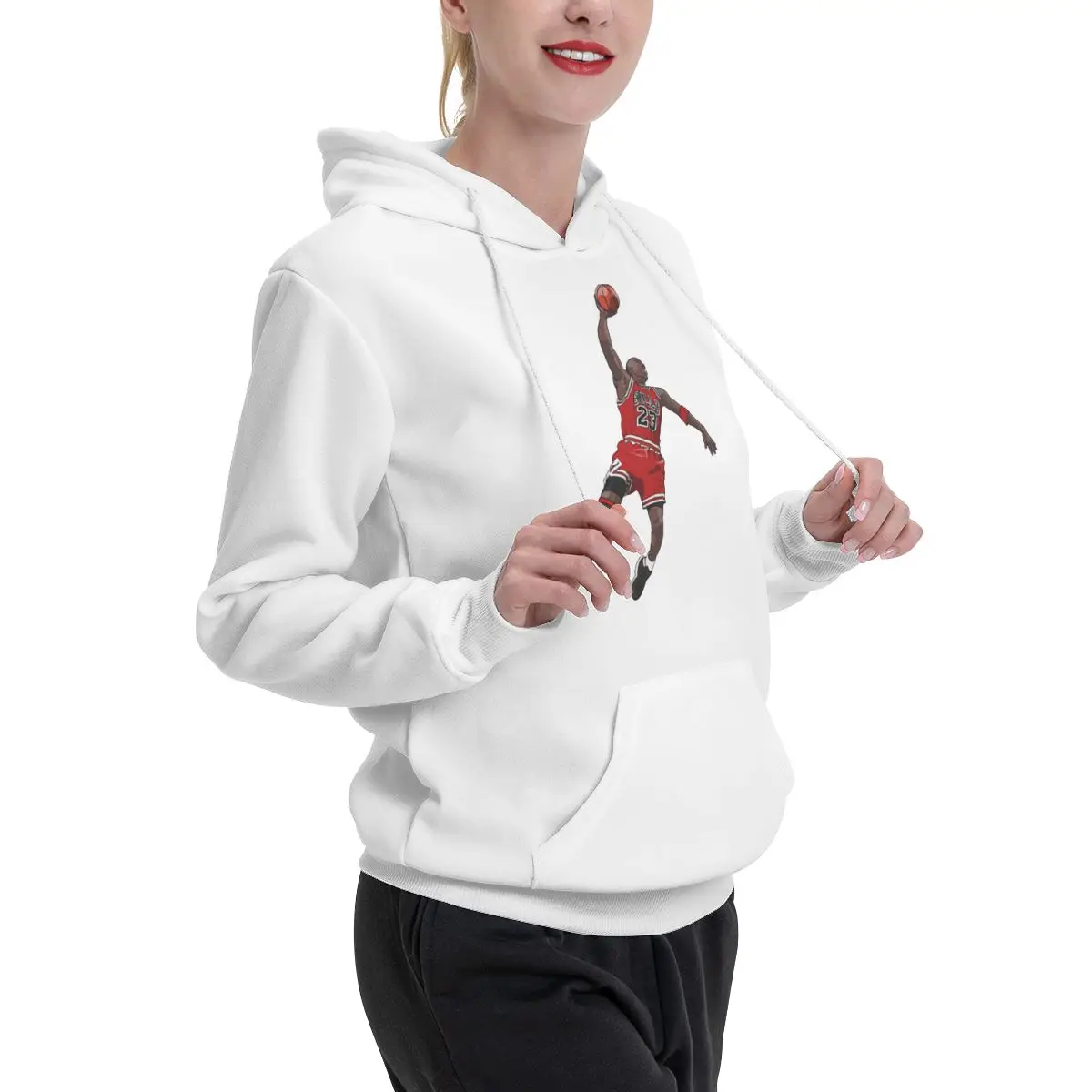 Sudadera con capucha de terciopelo para parejas, suéter con capucha de Chicago 23 Stars Bulls, de alta calidad