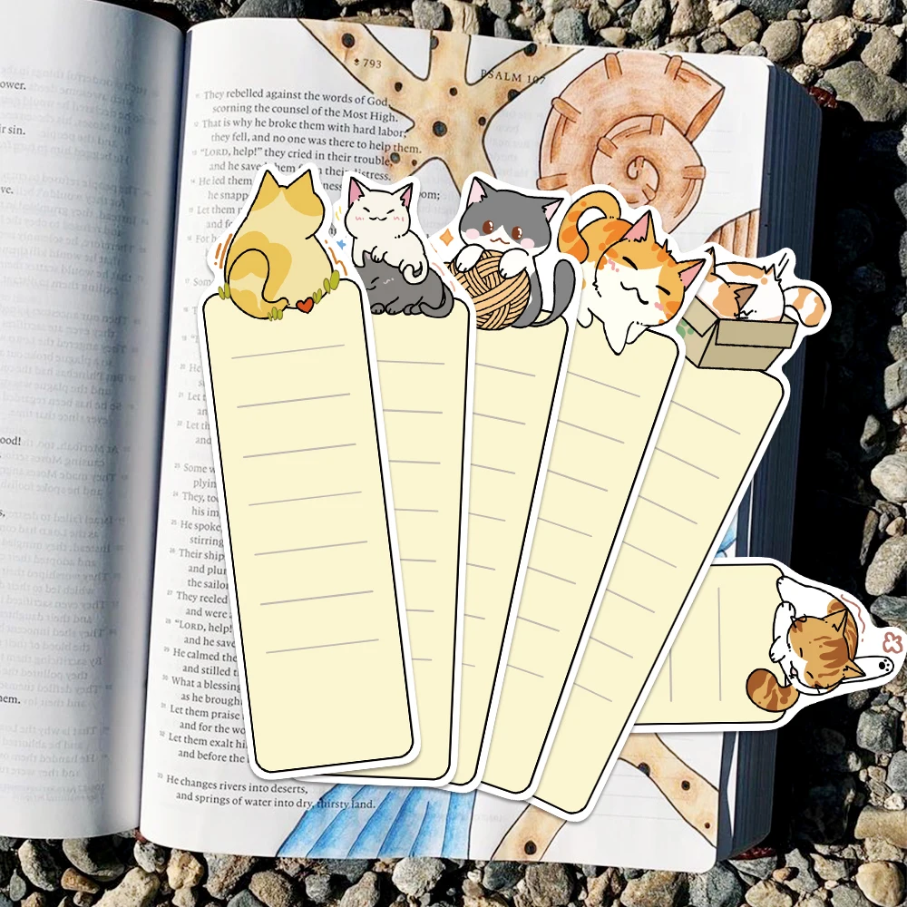 30 pezzi Segnalibro per gatti cartoni animati Bomboniere per gatti Lettori Amanti dei libri Regali Segnalibri carini per la lettura Accessori per libri per insegnanti