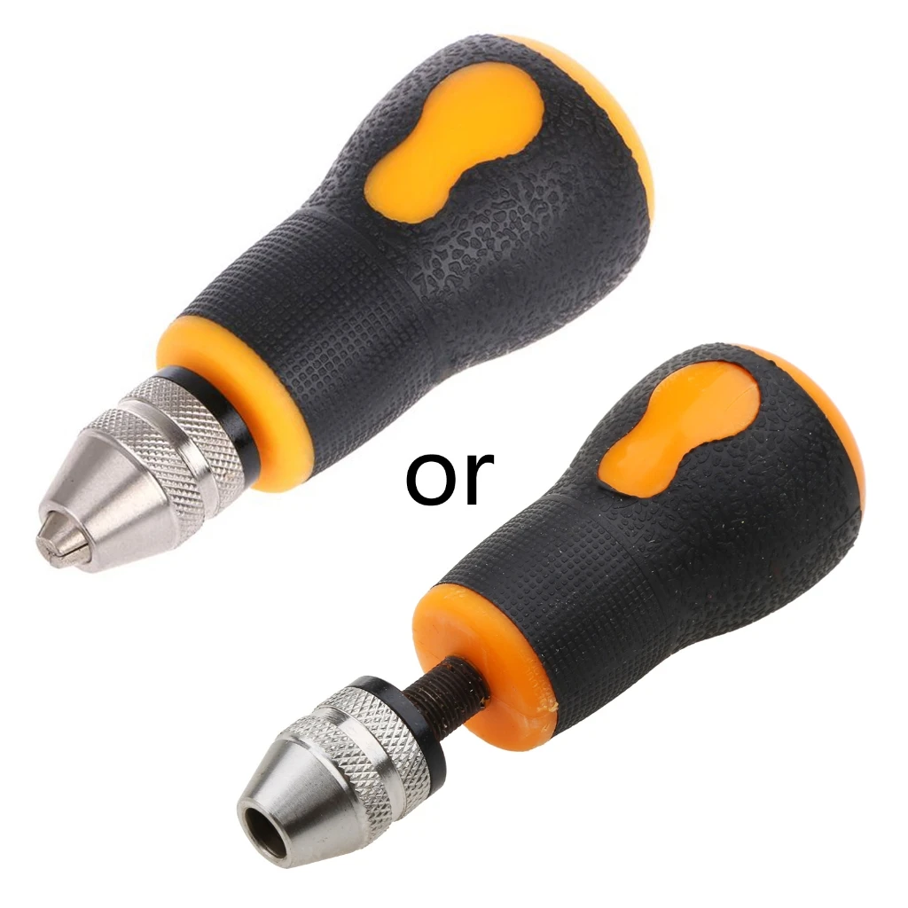 

0.5-3.2mm Mini Manual Hand Drill Chuck Drill Bit Jewelry Woodworking Tool Craft