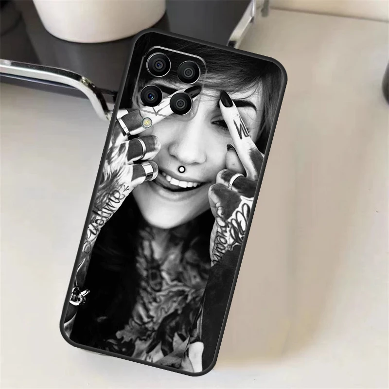 Middle Finger Girl Case For Samsung Galaxy M15 M35 M55 M56 M36 M16 M06 M31 M13 M33 M53 M12 M32 M52 M14 M34 M54