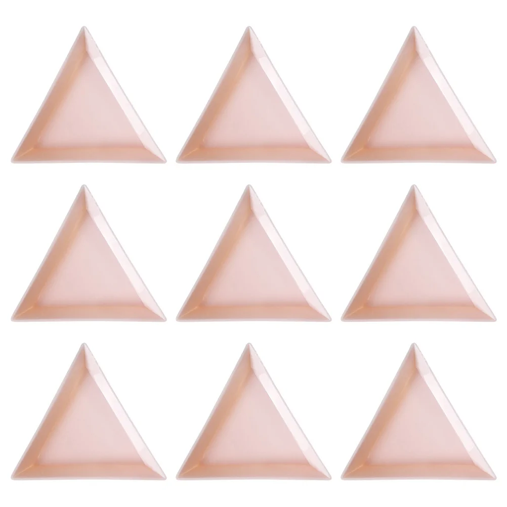 Plateau de rangement triangulaire pour Nail Art, 80 pièces, outils de manucure Premium pour l'organisation des diamants, plateaux de conception triangulaire biseautée pour les ongles