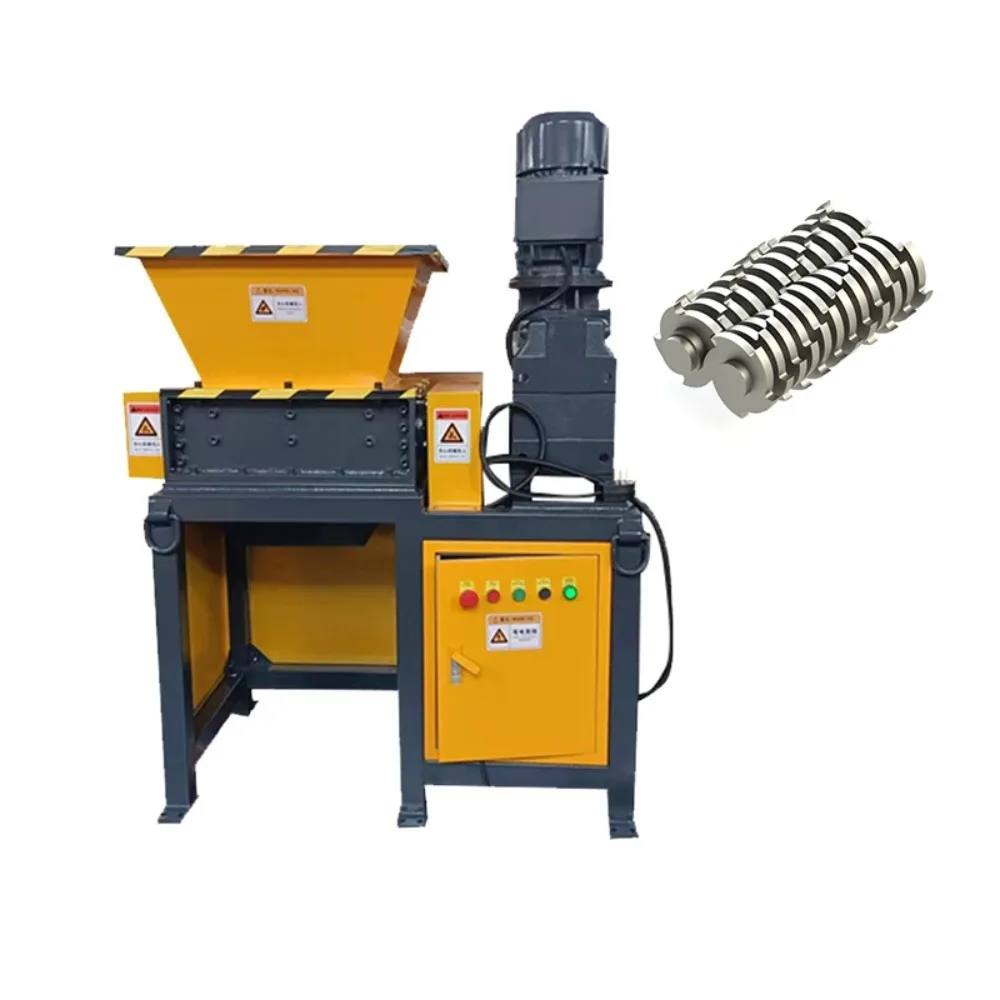 VANEST Small Scrap Metal Crusher Metal Plastic Double Shaft Shredder / Shredding Machine