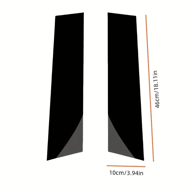 For Toyota Hilux 2015-2023 Car Window Molding Center Pillar Mirror Decorative Sticker Door & Window Column BC Pillar