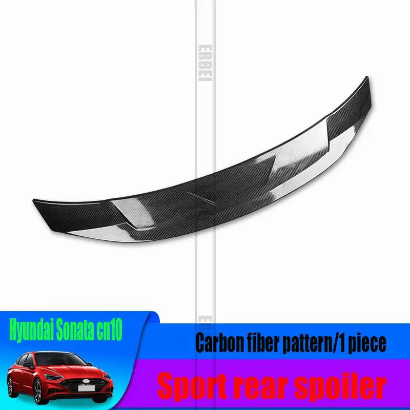 For Hyundai Sonata DN8 2020-2022 sports rear spoiler  modified special pressure wing fixed wind wing without perforation