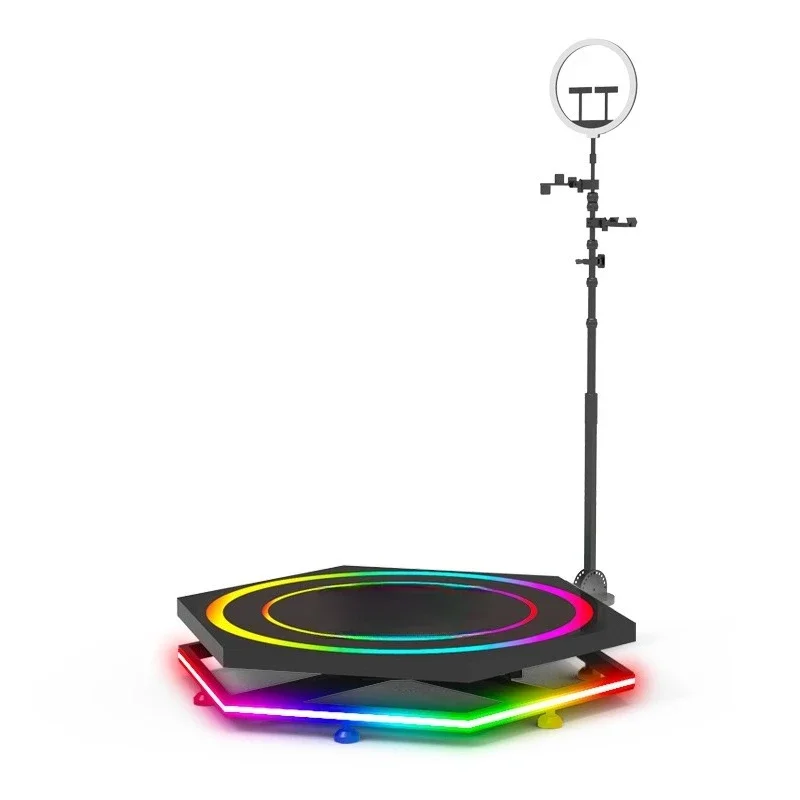 360 ring shooting equipment booth automatically rotates live broadcast