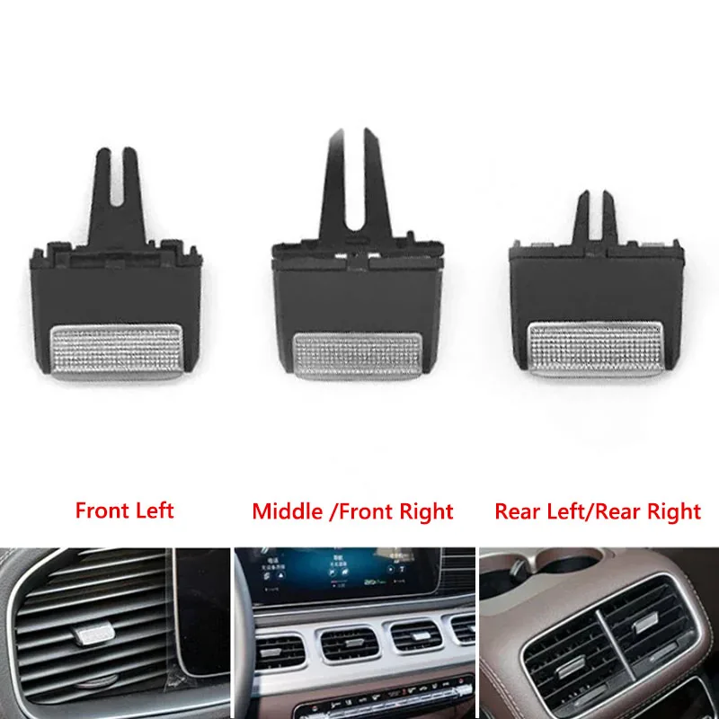 

Передняя и задняя решетки воздуховодов кондиционера, центральный дефлектор, зажим для крепления для Mercedes Benz W167 GLE350 GLE400 GLE450 GLS580 20-24