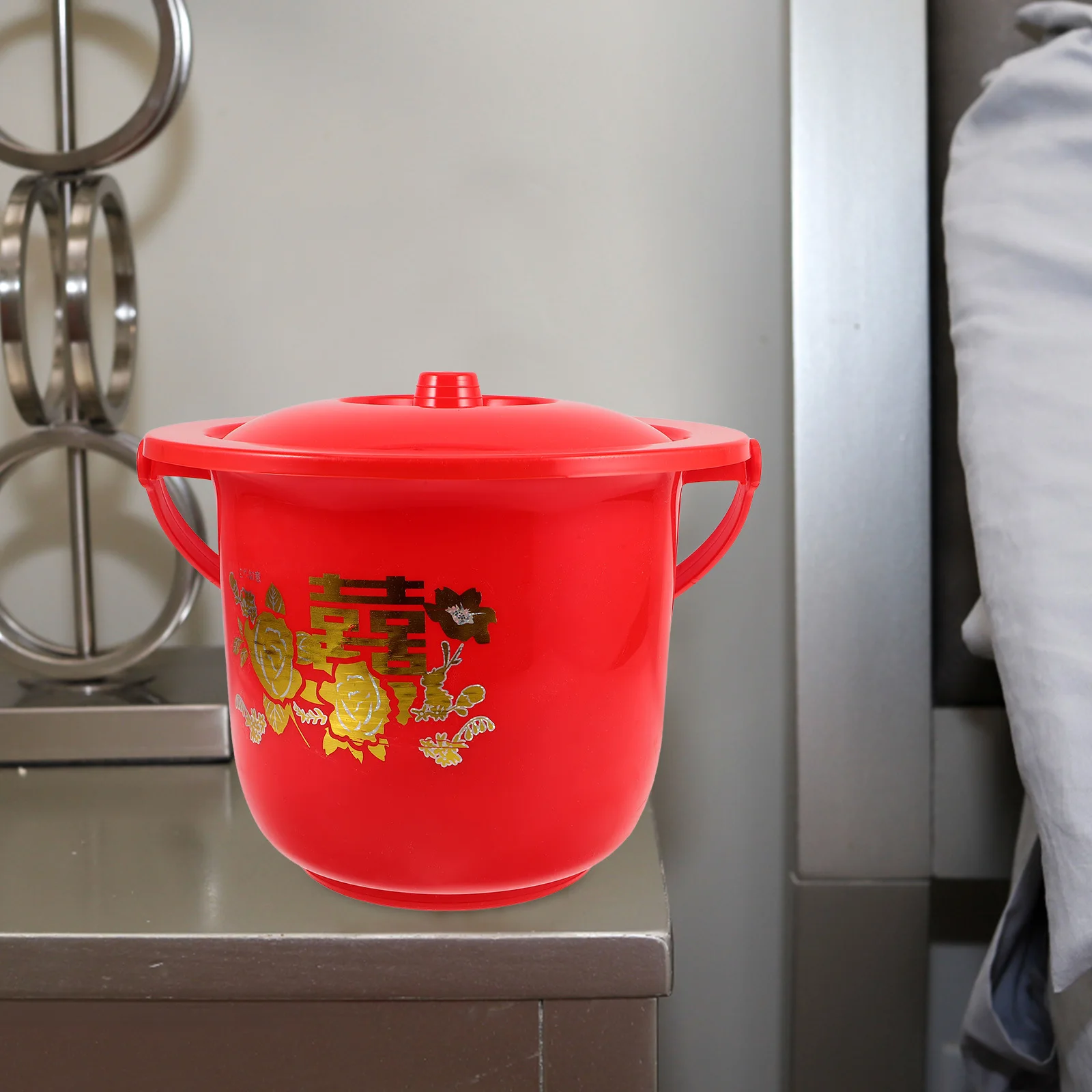 Portable Commode With Lid Chamber Pot For Elderly Adults Children Bedside Toilet Night Use Travel Camping Outdoor Portable Potty