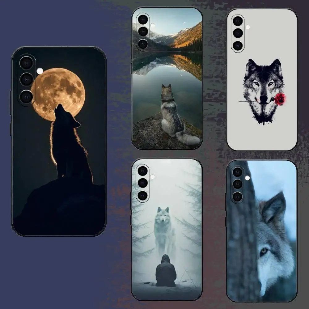 

Wolf Cool Phone Case For Samsung Galaxy A73,A72,A71,A70,A52,A51 Others Soft Black Cover