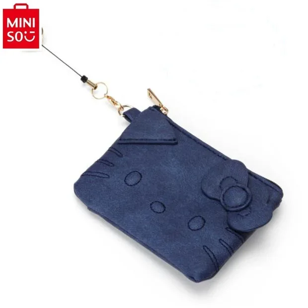 MINISO Sanrio Cartoon Hello Kitty Cute Zero Wallet Student Leisure Storage Key Multi functional Children's Wallet