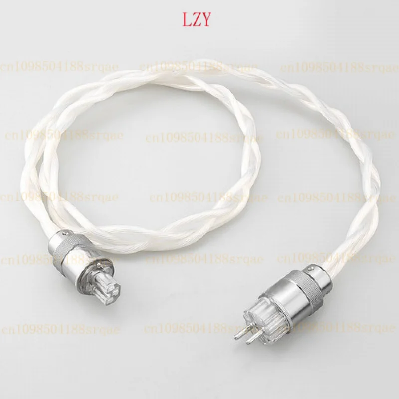 

5N OCC HiFi серебристый для силового кабеля, США, ЕС, для фильтра, кабеля с родиевым покрытием