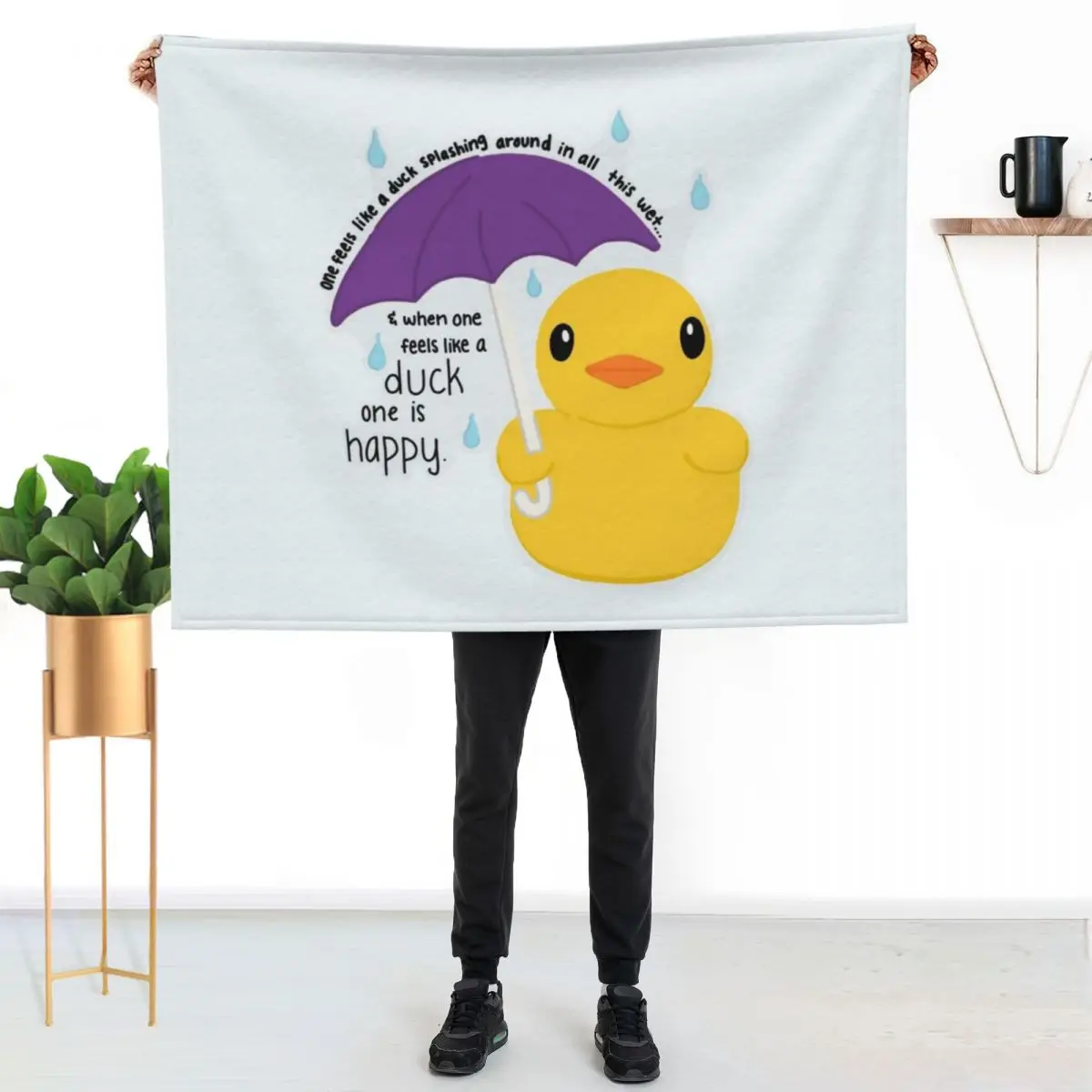 

Duck Throw Blanket Thin Soft Blanket for Summer Night Sleeping